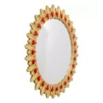 Wall Mirror Flaming Heart Ø81cm (2)