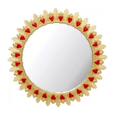 Wall Mirror Flaming Heart Ø81cm
