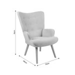 Armchair Fluffy Anthracite Natural (6)
