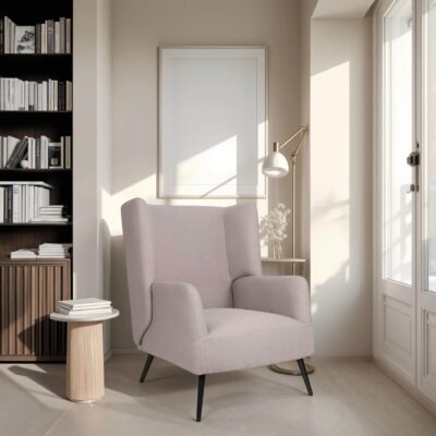 Armchair Mareta Gray Beige Black (2)