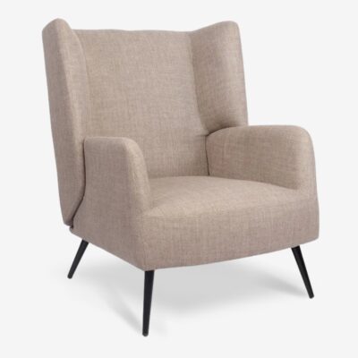 Armchair Mareta Gray Beige Black