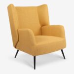 Armchair Mareta Yellow Black
