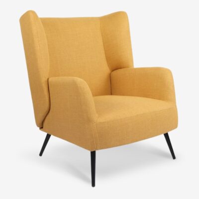 Armchair Mareta Yellow Black