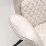 Armchair Tudor Velvet Creme (10)