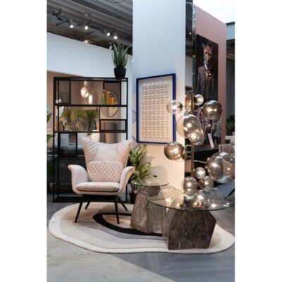 Armchair Tudor Velvet Creme (2)