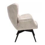 Armchair Tudor Velvet Creme (5)