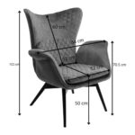 Armchair Tudor Velvet Creme (8)