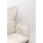 Armchair Tudor Velvet Creme (9)