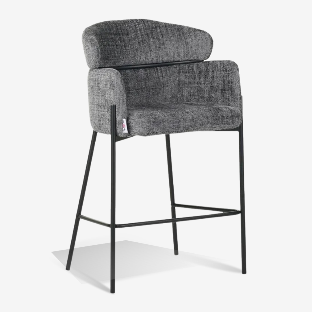 Bar Stool Tolerse Light Gray_Black Bar Stool Tolerse Light Gray Black