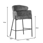 Bar Stool Tolerse Light Gray Black (9)