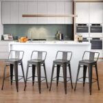 Bar Stool With Backrest Utopia Anthracite (3)