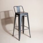 Bar Stool With Backrest Utopia Anthracite (6)
