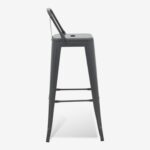 Bar Stool With Backrest Utopia Anthracite (8)