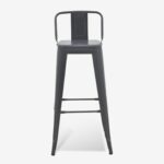Bar Stool With Backrest Utopia Anthracite (9)