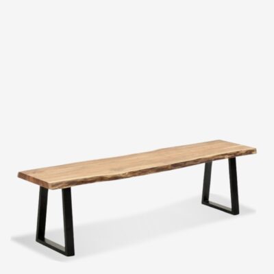 Bench Miles Slim Walnut Black 160cm (12)