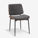 Chair Kathy Walnut Grey