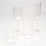 Champagne Glass Glam Dots Silver 25cm (3)