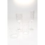Champagne Glass Glam Dots Silver 25cm (4)