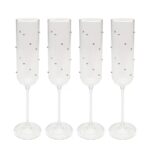 Champagne Glass Glam Dots Silver 25cm (5)