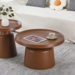 Coffee Тable Ginoze Brown Ø70cm (2)