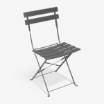 Dining Table Bistro 3pc Charcoal Ø60cm (3)