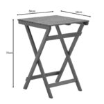 Folding Table Lazio Natural 50x50cm (10)