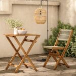 Folding Table Lazio Natural 50x50cm (2)