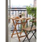 Folding Table Lazio Natural 50x50cm (3)