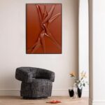 Framed Picture Crincle Knot 100x140cm (2)