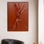 Framed Picture Crincle Knot 100x140cm (3)