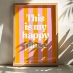 Framed Print Happy 50x70 (2)