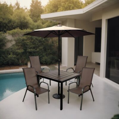 Garden Armchair Calan Brown (2)