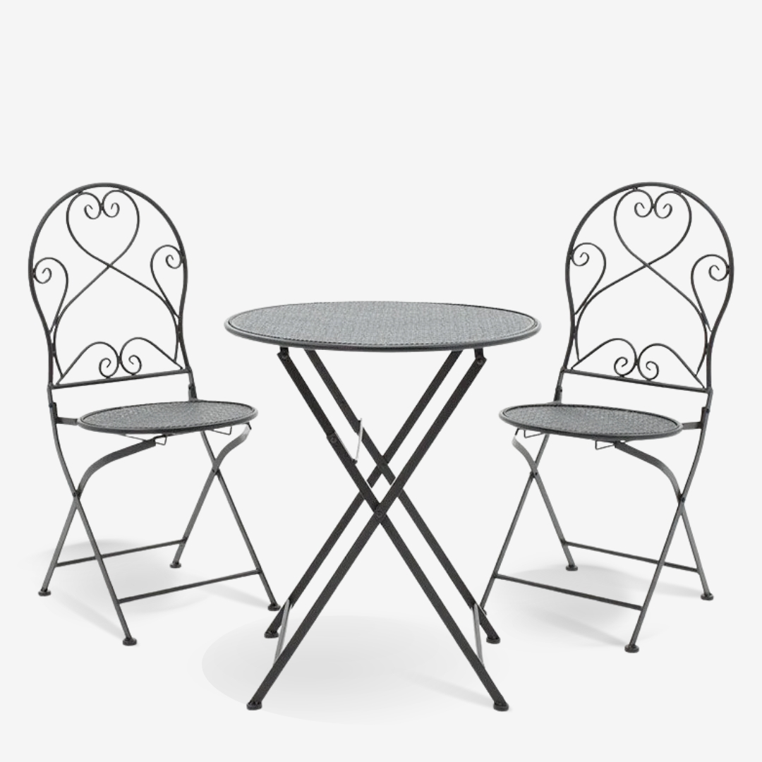 Garden Set Walen Black 3 pieces Garden Set Walen Black 3 pieces