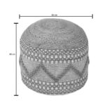 Pouf Pallo Beige Neutrale Ø40cm (4)