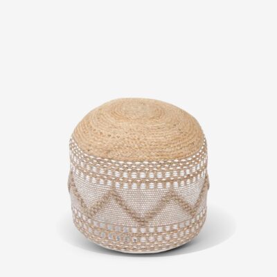 Pouf Pallo Beige Neutral Ø40cm