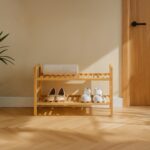Shoe Rack Steper Natural 71x26cm (2)