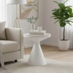 Side Table Coozlin White Ø50cm (2)