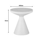 Side Table Coozlin White Ø50cm (5)