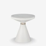 Side Table Coozlin White Gold Ø50cm