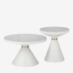 Side Table Coozlin White Gold Ø50cm (2)