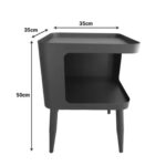 Side Table Cubino Black 35x35cm (10)