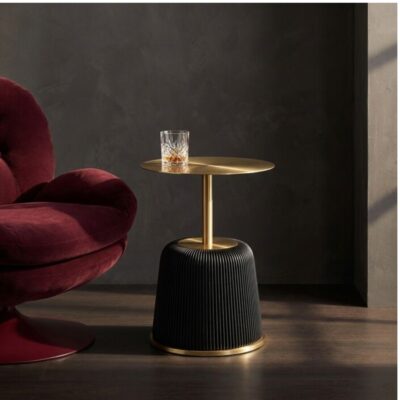 Side Table Endless Vegas Black Ø40cm