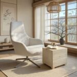 Странична маса Травертино фиока 45x45 см (2)