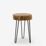 Side Table Tripp Natural Black 32x30cm