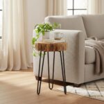Side Table Tripp Natural Black 32x30cm (2)