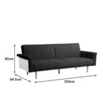 Sofa Bed Flexo Anthracite 220cm (7)