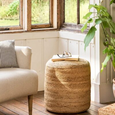 Stool Ovious Beige Ø40cm (2)