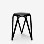 Stool Serzona Black Ø27cm
