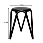 Stool Serzona Black Ø27cm (9)