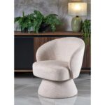Swivel Armchair Cioura Beige (2)